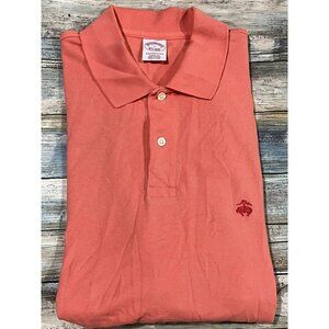 Men's Brooks Brothers Coral Orange Polo Shirt‎ Large G19